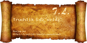 Truchlik László névjegykártya